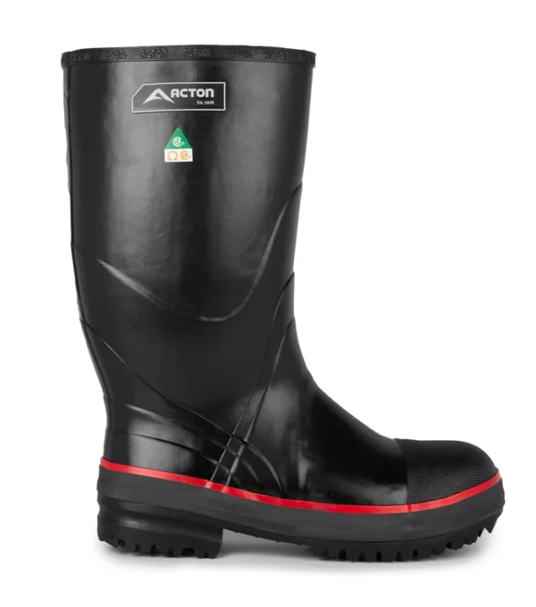 Protecto 2.0, black | 15'' waterproof natural rubber work boots